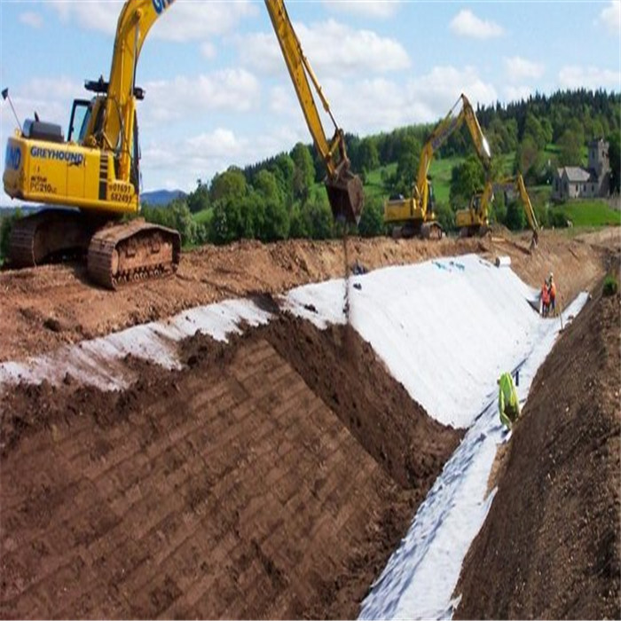 5.2m Width PET PP Monofilament Woven Geotextile for Road Highway Landfill Mining Projects