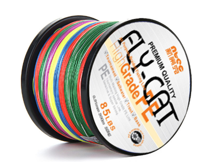Multi-Color 9 Strands PE Braided Fishing Line 1000m Spool Package