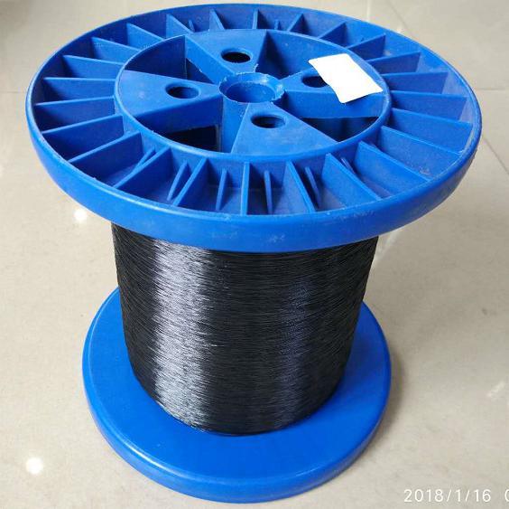 編みこみの袖のための黒い色0.12mm PPSの単繊維ヤーン